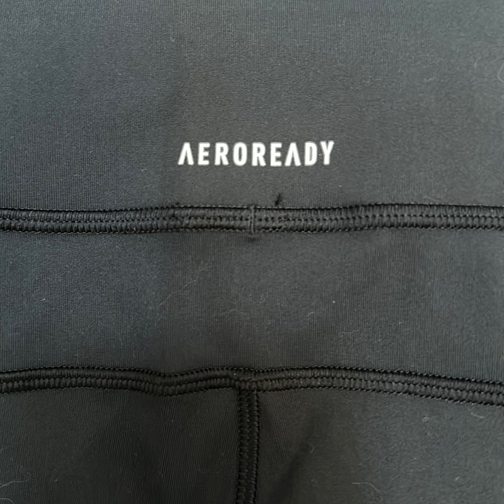 Women’s Black Adidas Aeroready Athletic/Yoga Polyester & Spandex Leggings Size S - Picture 6 of 9